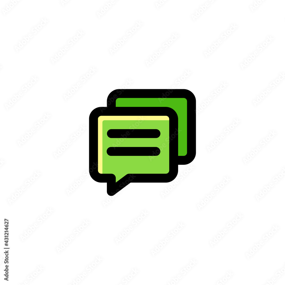 Comment User Interface Outline Icon Logo Vector Illustration. Comment User Interface Outline Icon Logo Vector Illustration.