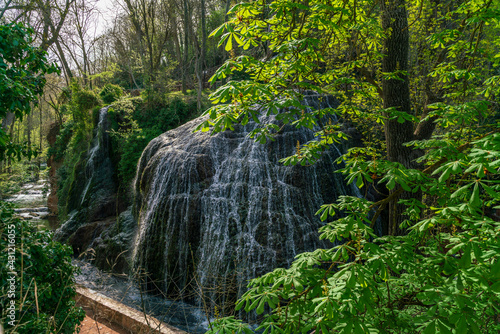 Waterfall at Monasterio de Piedra Natural Park  Saragossa  Spain