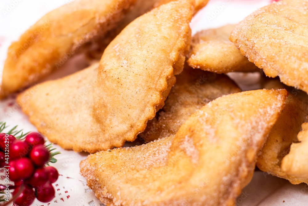 Typical chickpea or sweet potato pastry Typical chickpea or sweet potato pastry