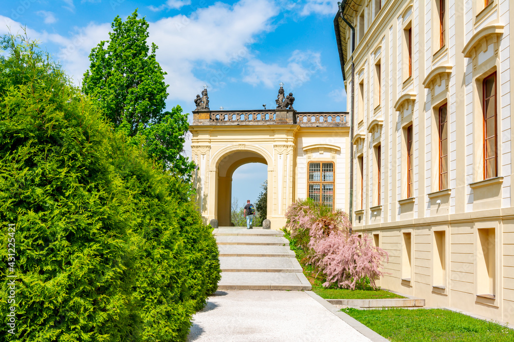 Royal palace gardens in Prague Castle,  Czech Republic