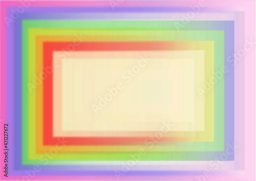 Pastel and bright rainbow colors in multiple rectangles. Gradient. Colorful background