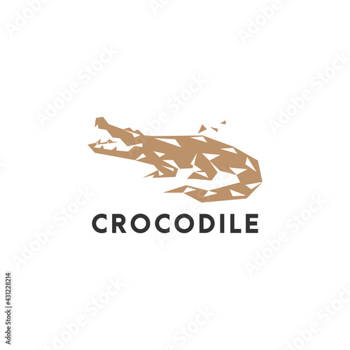 crocodile logo icon vector design