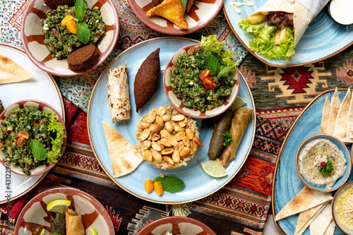 Middle east food table