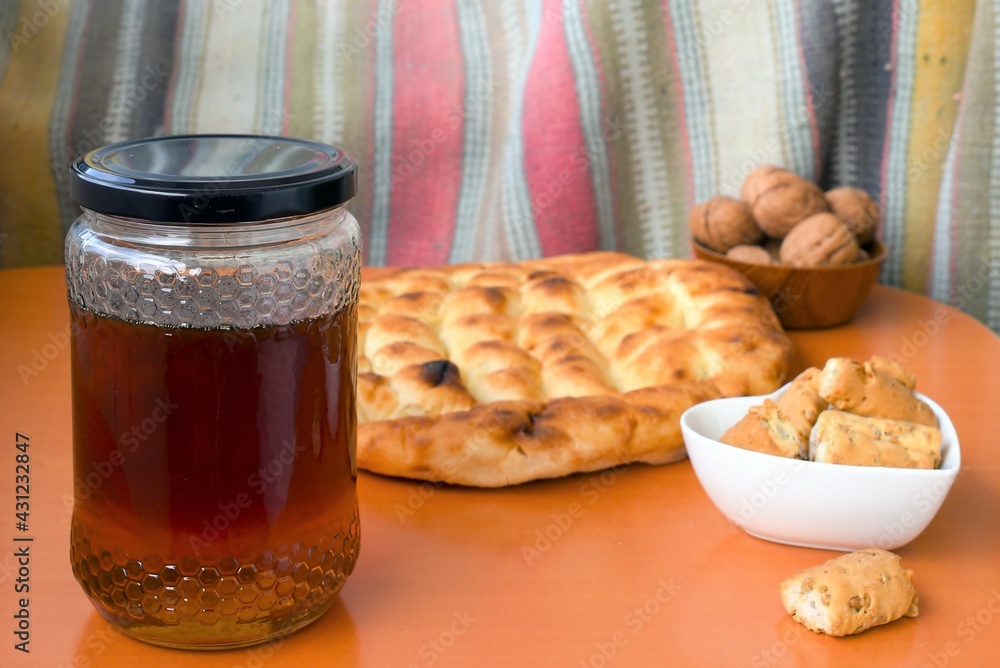 breakfast with croissants breakfast with croissants