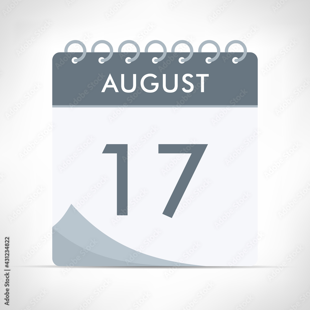 August 17 - Calendar Icon August 17 - Calendar Icon