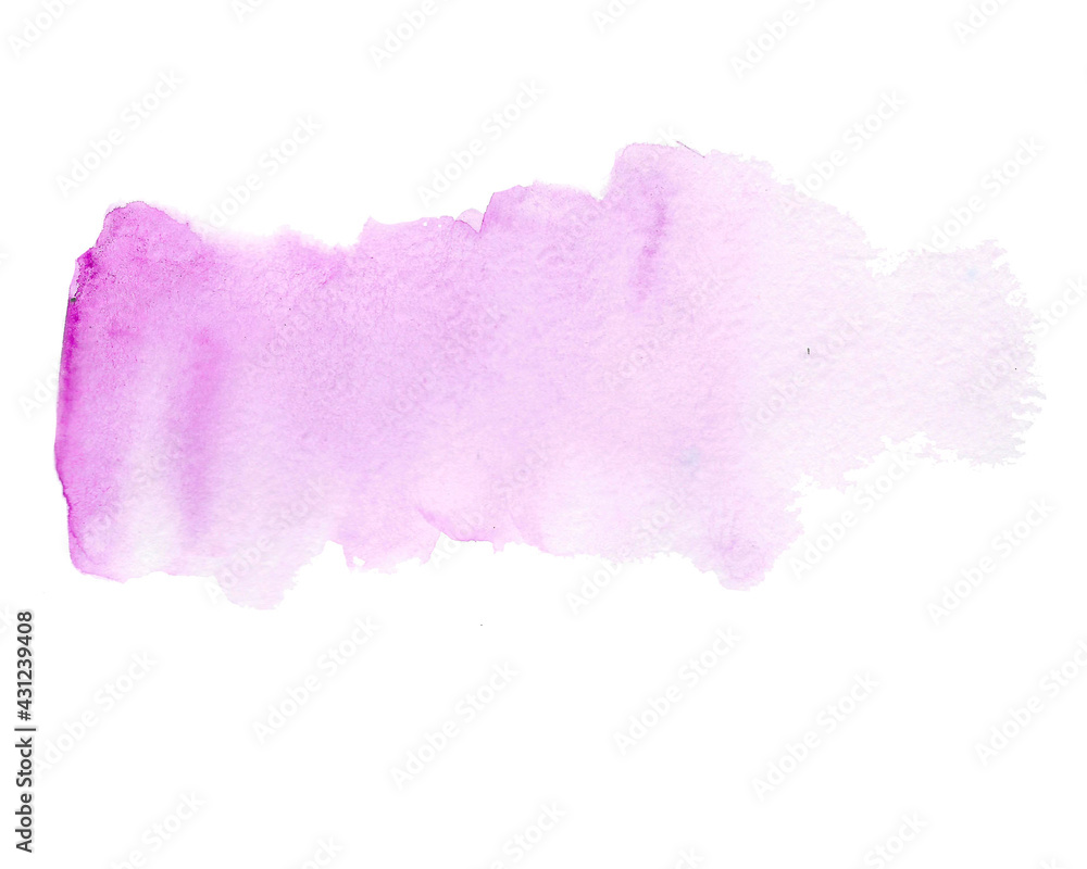 Pink watercolor background. Illustration hand draw