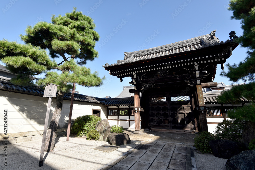 Obraz premium 要法寺 表門 京都市