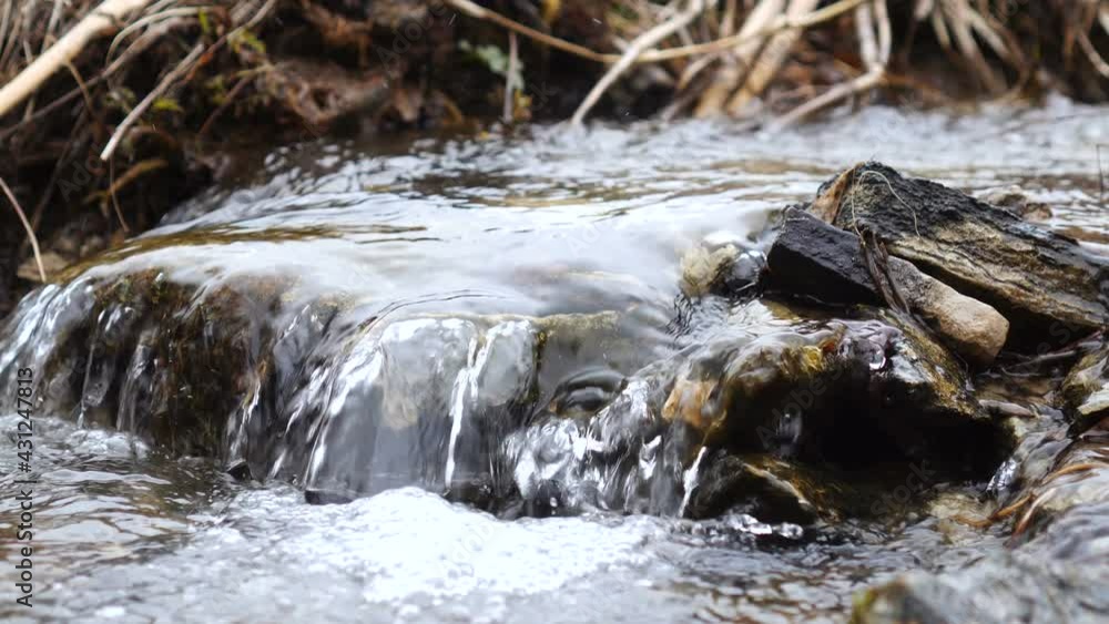 River stream waterfall in forest landscape. River stream waterfall in forest landscape.