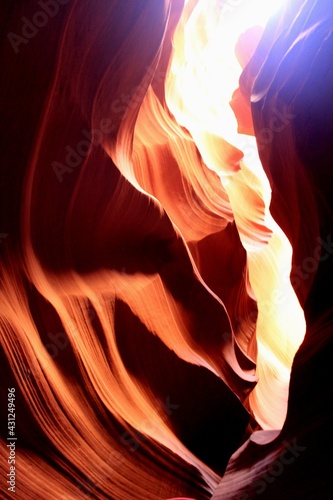 Light in the cave Antelope Canyon