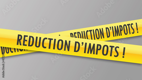 Logo réduction d'impôts.