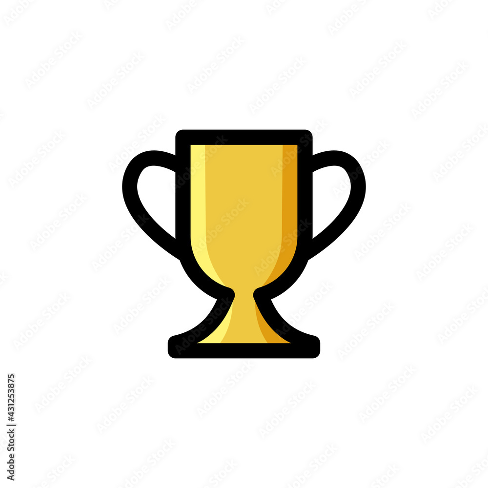 Trophy Education Outline Icon Logo Vector Illustration. Trophy Education Outline Icon Logo Vector Illustration.