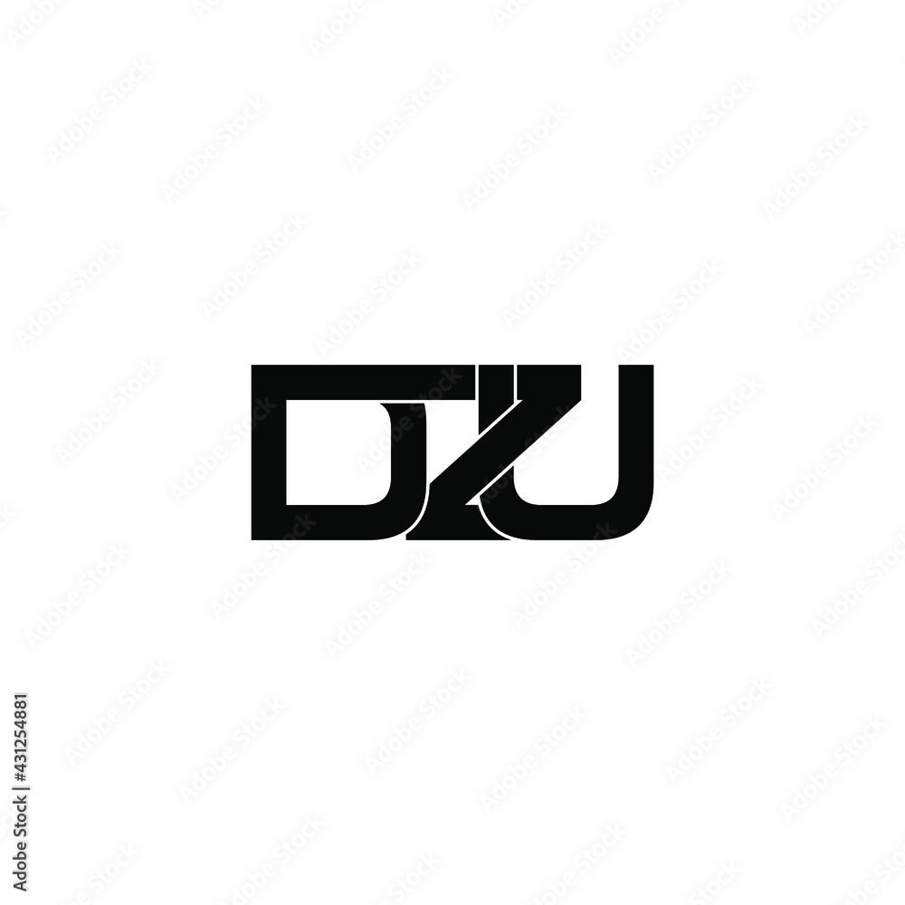 dzu letter original monogram logo design dzu letter original monogram logo design