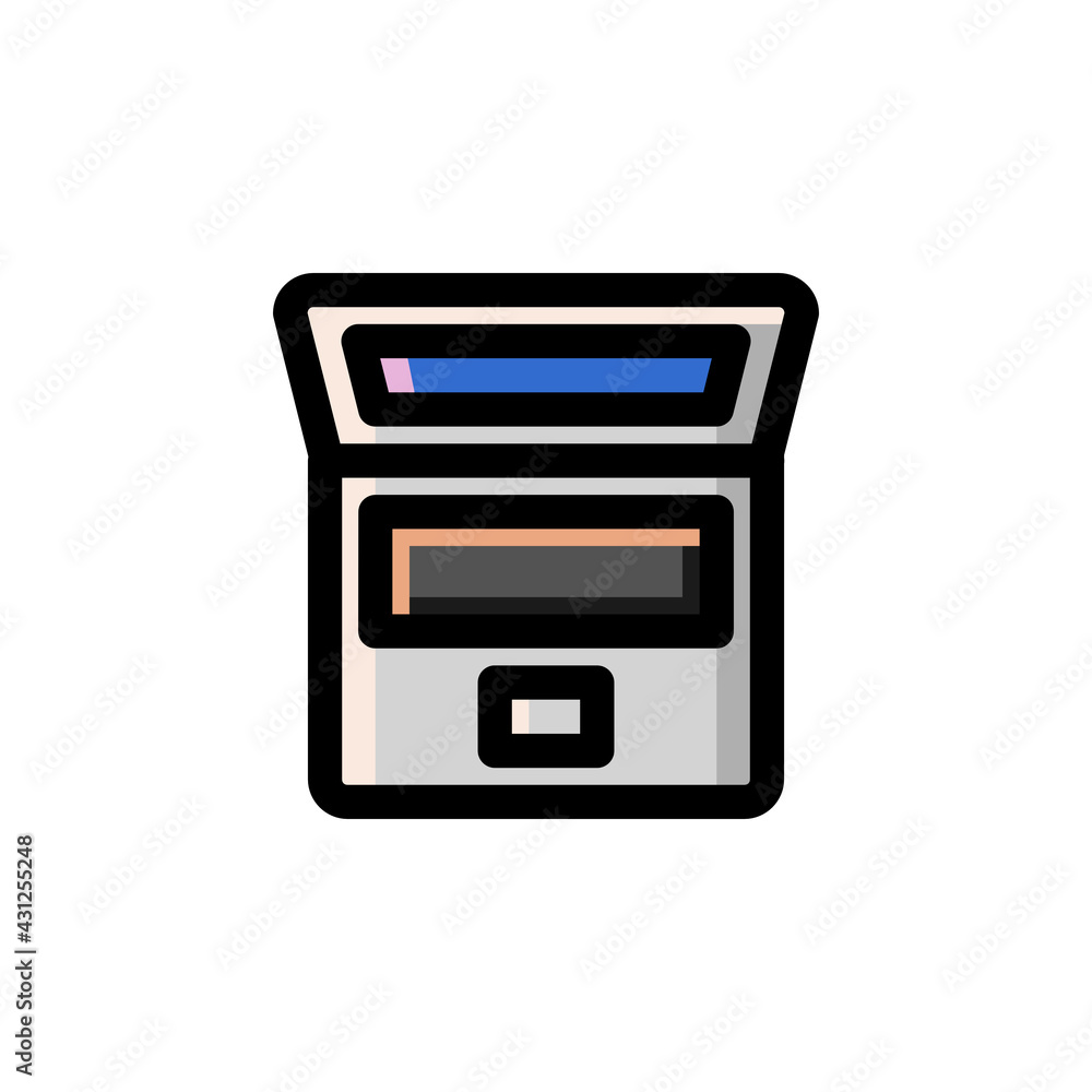 Laptop Technology Outline Icon Logo Vector Illustration. Laptop Technology Outline Icon Logo Vector Illustration.