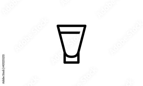 drink icon outline style black and white background perfect pixel