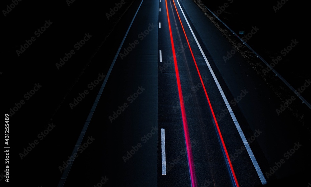 Traffic road on the highway at nightime for lightpainting Traffic road on the highway at nightime for lightpainting