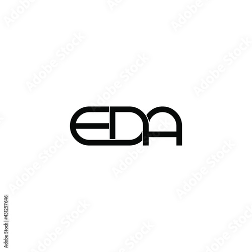 eda letter original monogram logo design