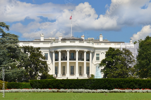 White House in a cloudy spring day - Washington D.C. United States
