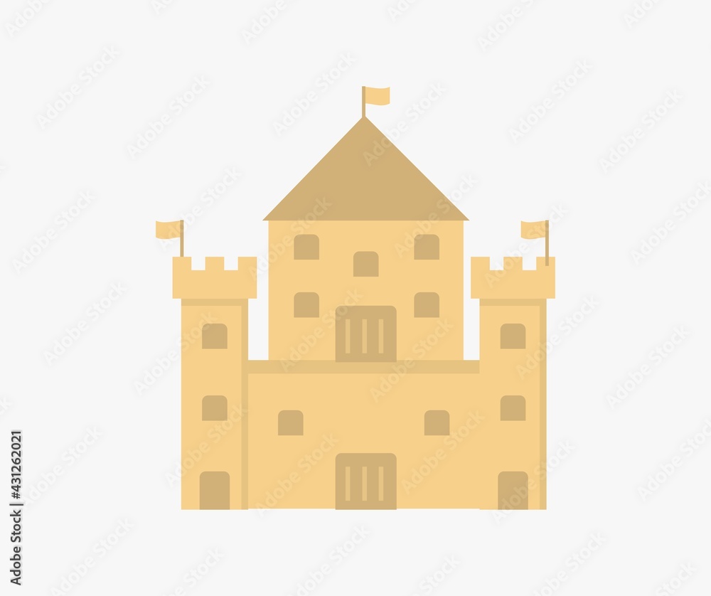 design about castle icon illustration design about castle icon illustration