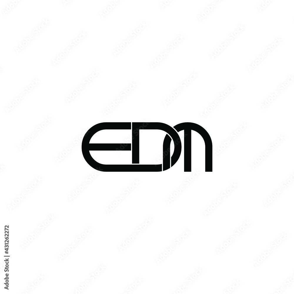 edm letter original monogram logo design edm letter original monogram logo design
