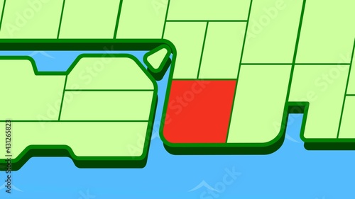 簡略した日本地図