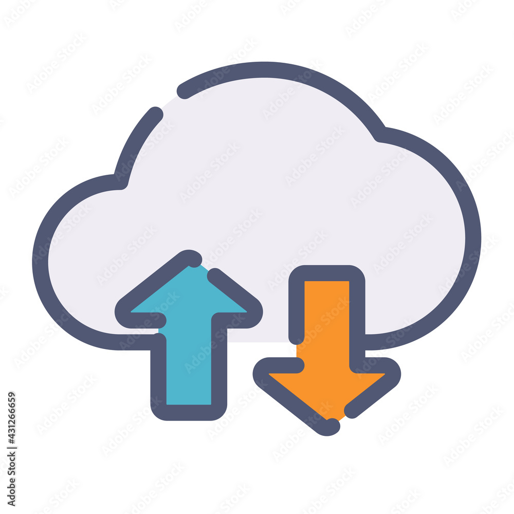 connection transfer cloud wireless single isolated icon with flat dash or dashed style connection transfer cloud wireless single isolated icon with flat dash or dashed style