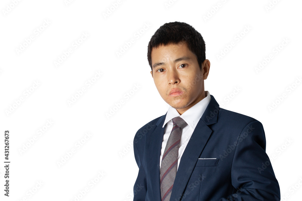 Portrait of asia businessman in suit isolated on white background. Portrait of asia businessman in suit isolated on white background.