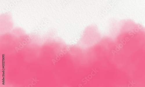 pink watercolor background on white canvas