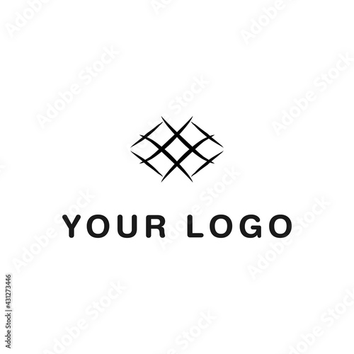 Clean Simple Ketupat Abstract Logo Design Vector Art EPS10