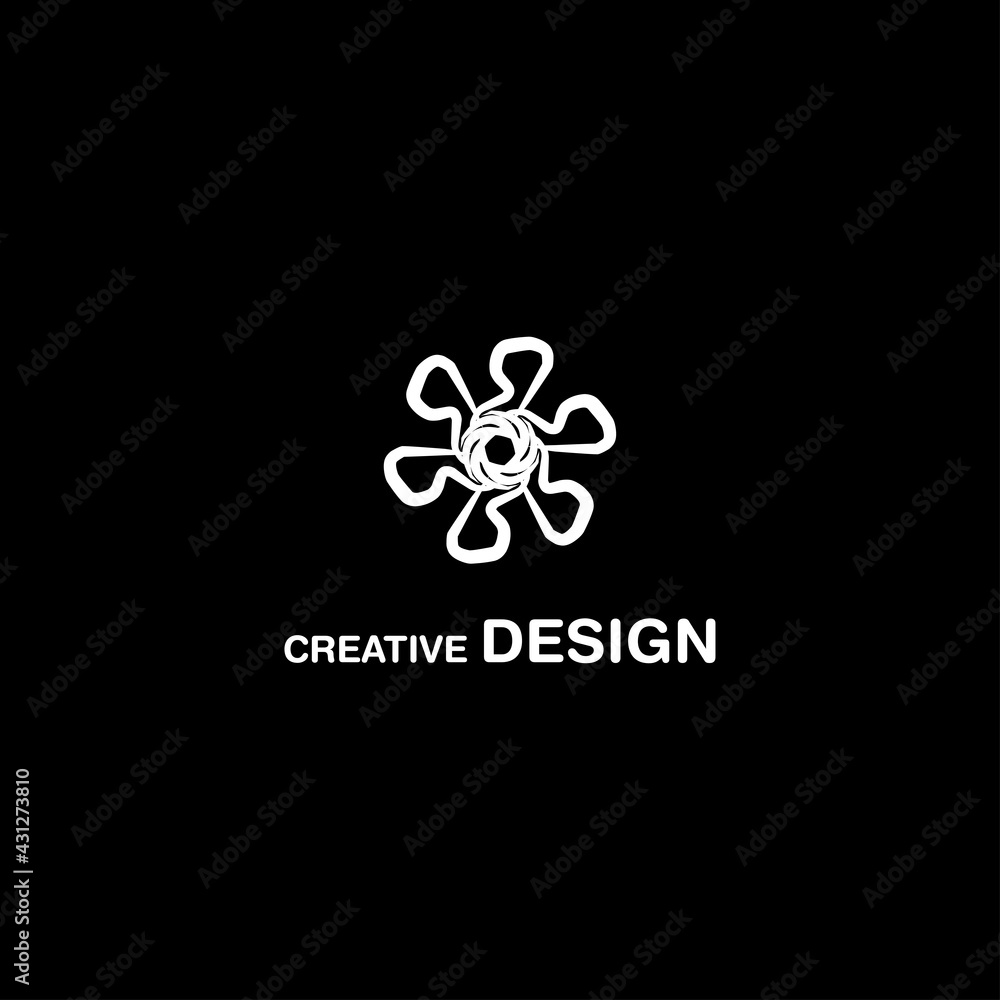 Luxurious Flower Object Creative Design Logo Vector Art EPS10 Luxurious Flower Object Creative Design Logo Vector Art EPS10