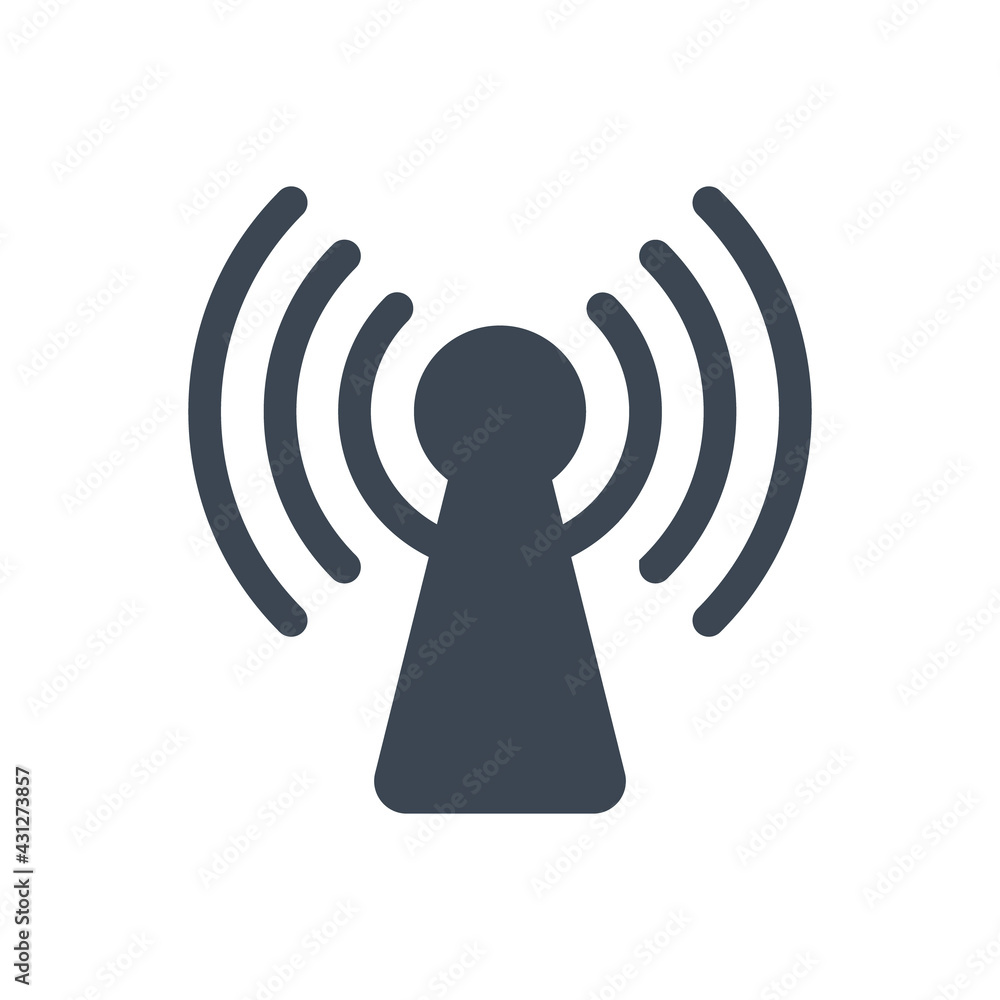 Wireless antenna icon Wireless antenna icon