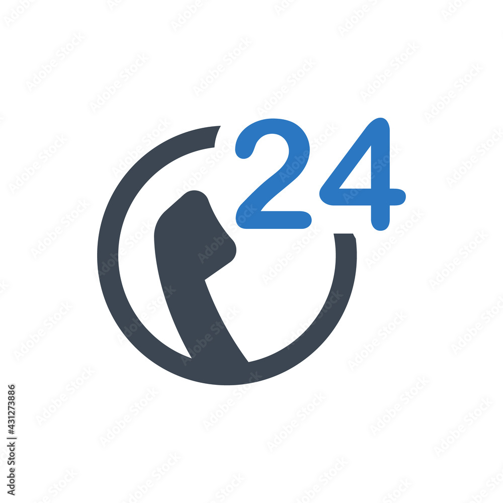 24 hours support icon 24 hours support icon