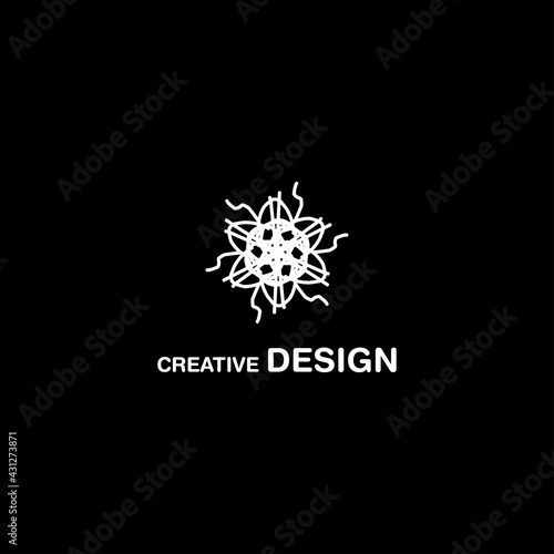 Modern Hand Drawn Creative Design Logo Vector Art EPS10