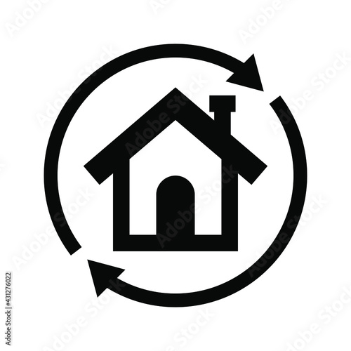 Home relocation icon