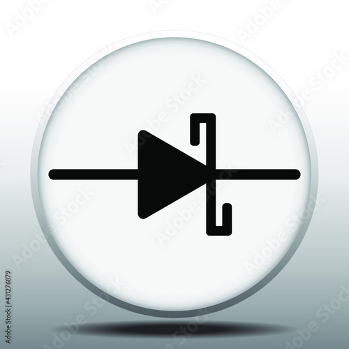 Vector illustration symbol Schottky diode Generic Symbol photo