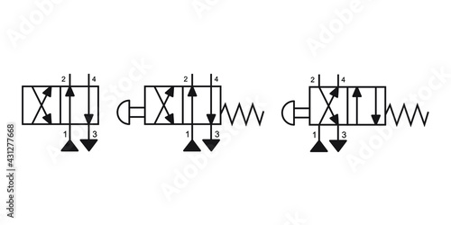 Vector illustration symbol Schottky diode Generic Symbol photo