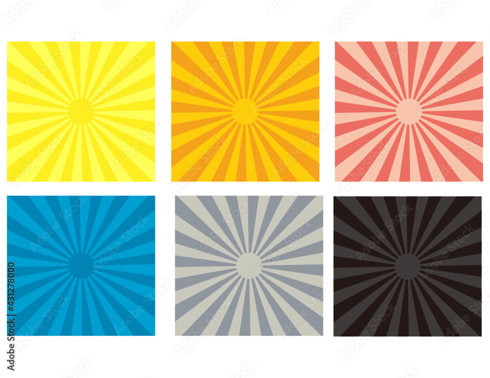 放射線の背景素材 ベクターイラスト 集中線 Vector De Stock Adobe Stock