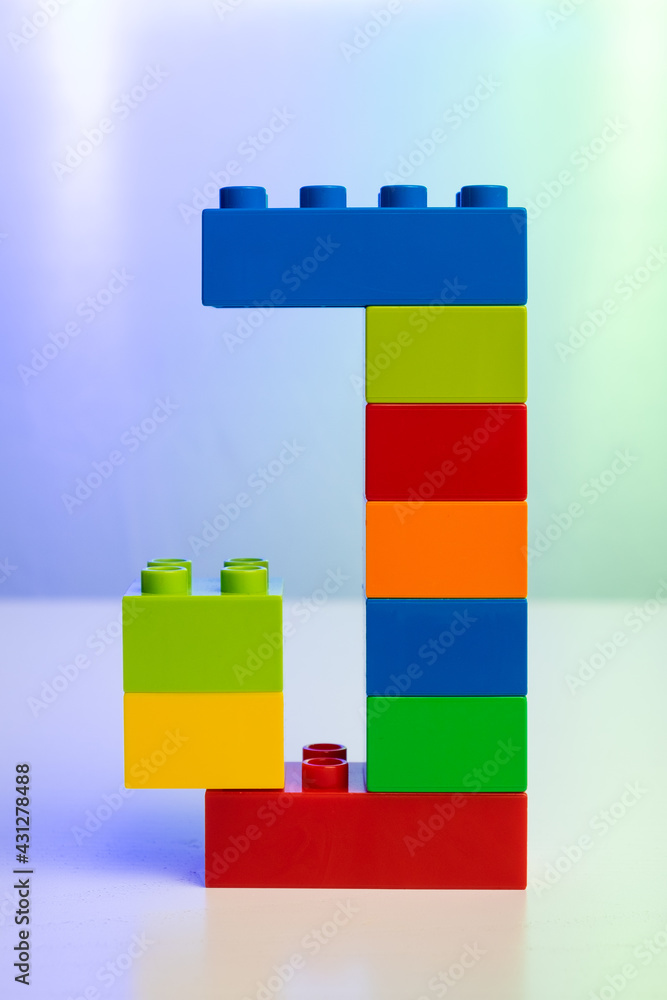 the letter J built from toy brick letters the letter J built from toy brick letters