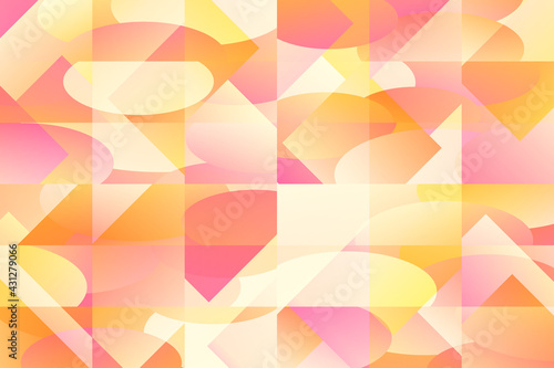 Futuristic cover design for notebook paper, copybook brochures, book, magazine, print. Geometric abstract background with gradient multicolor elements. Colored pattern
