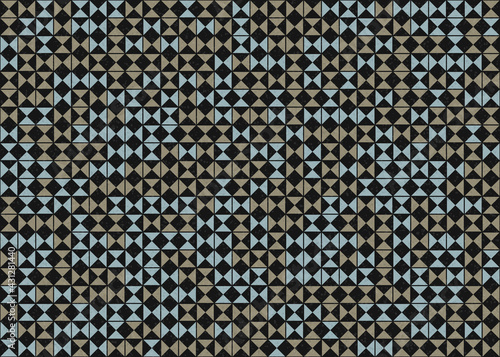 Abstract Geometric Pattern generative computational art illustration