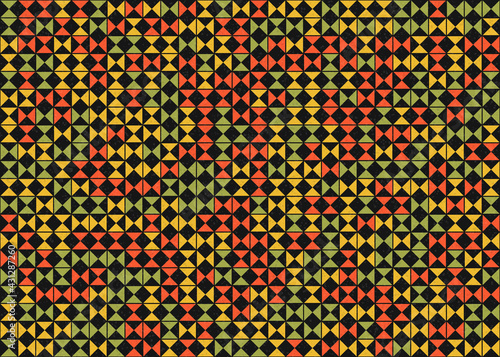 Abstract Geometric Pattern generative computational art illustration