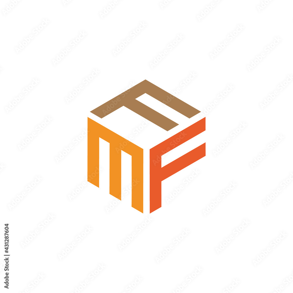 Hexagon design with the letters FMF Hexagon design with the letters FMF