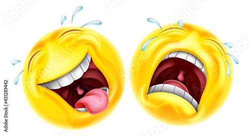 Comedy Tragedy Theatre Masks Emoticon Face Icons