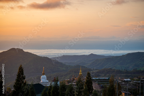 Mist at Khao Kho  Phetchabun Province  Thailand