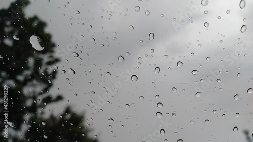 rain drops on window