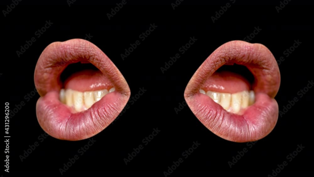 Male lips moving Male lips moving