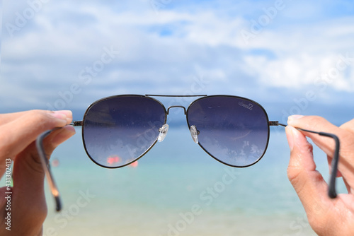 sunglasses and beach