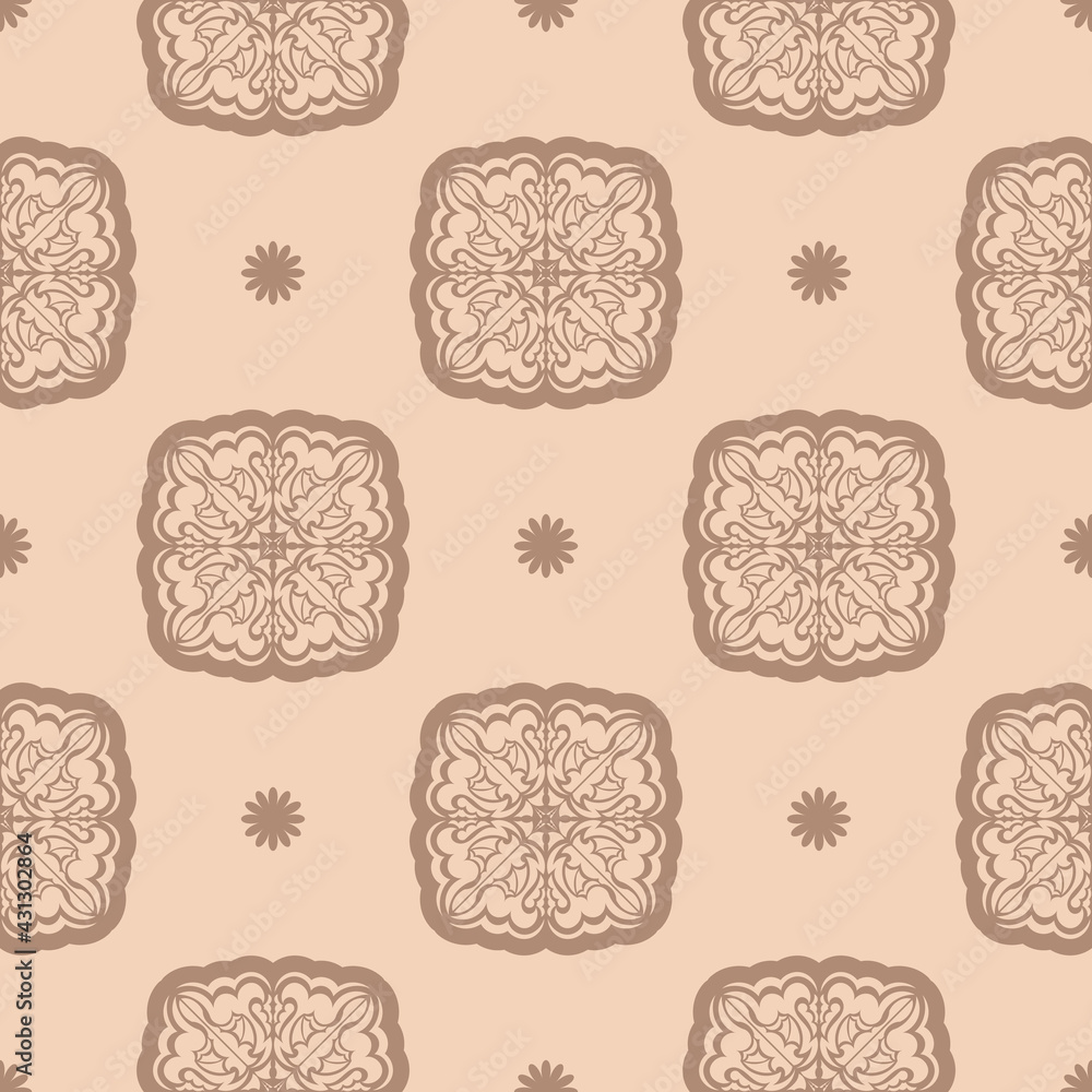Seamless geometric line pattern in eastern or arabic style. Good for backgrounds and prints. Vector illustration. Seamless geometric line pattern in eastern or arabic style. Good for backgrounds and prints. Vector illustration.