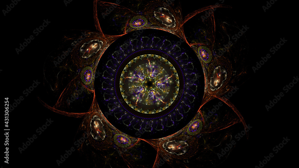 3d effect - abstract fractal pattern