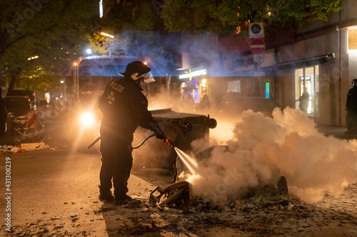 First May Demonstration in Berlin 2021