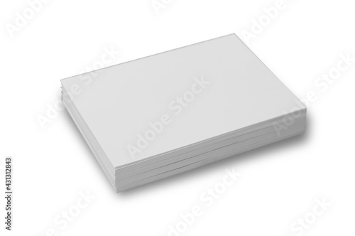 sheet paper on white background, this has clipping path.
